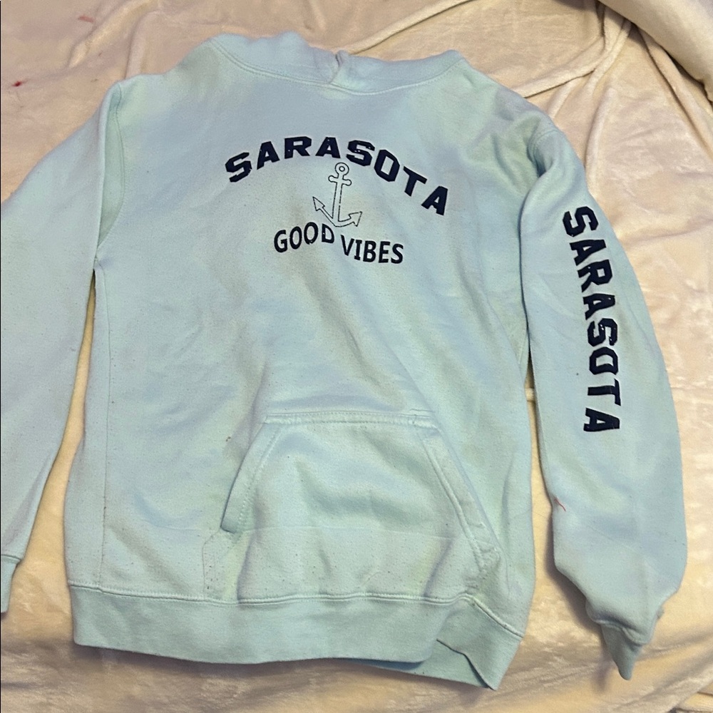 Sarasota Good Vibes Light Blue Sweatshirt